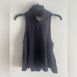 Free People Black Sleeveless Women's Cowl Top